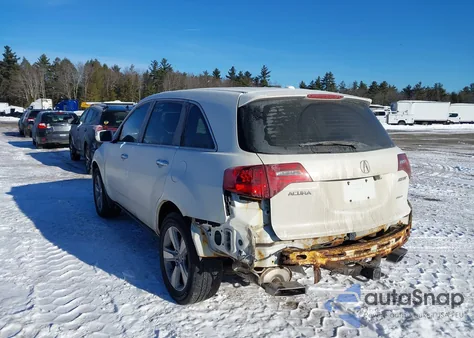 2012 Acura Mdx z USA, uszkodzony, nr VIN 2HNYD2H20CH505779